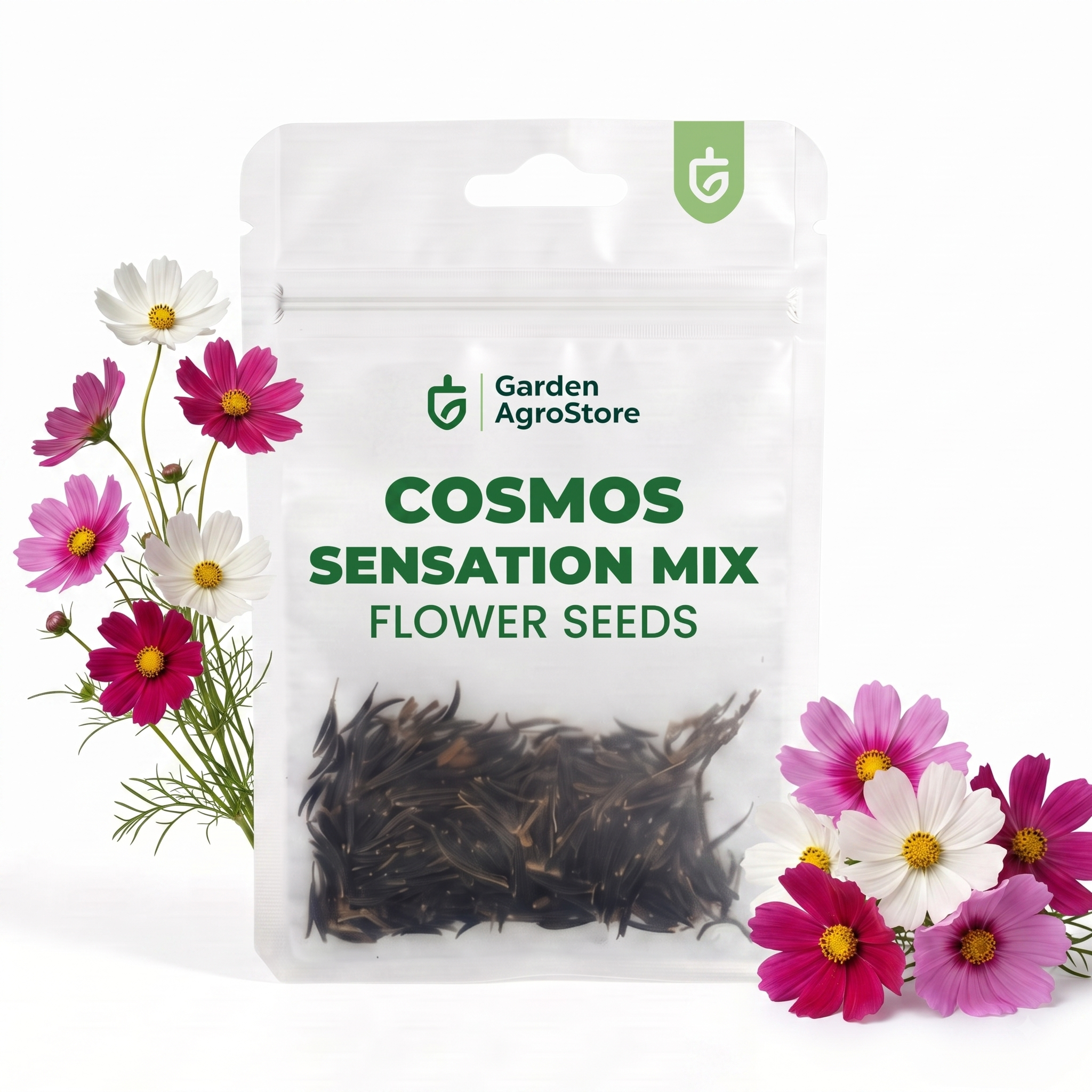 Cosmos Sensation Mix Flower Seeds - 400 Seeds per Packet