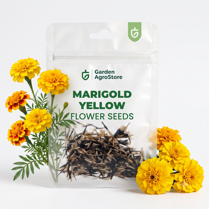 Marigold Yellow Flower Seeds - 325 Seeds per Packet